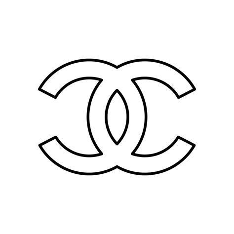 black and white chanel logos|Chanel symbol logo.